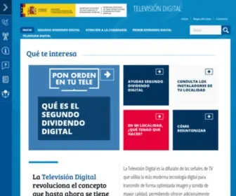 Televisiondigital.gob.es(Televisión digital) Screenshot