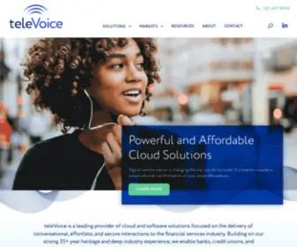 Televoice.com(Cloud And Software Solutions For Financial Contact Centers) Screenshot