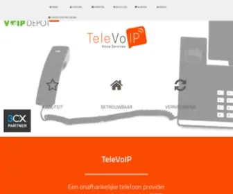 Televoip.be(Innovatieve telefonie via VoIP) Screenshot