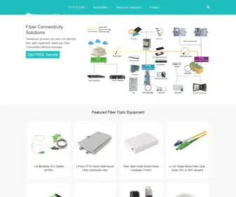 Teleweaver.com(Fiber Optic Equipment Supplier for FTTH) Screenshot