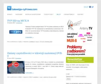 TelewizJa-CYfrowa.com(Nadajniki, kanały HD, tunery i dekodery DVB) Screenshot