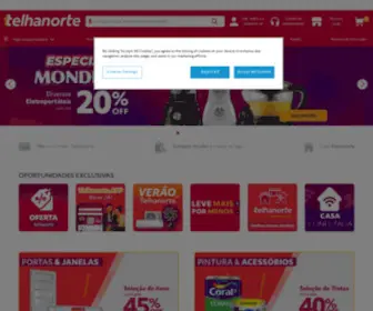 Telhanorte.com.br(Produtos para a sua Construção ou Reforma em Ofertas) Screenshot