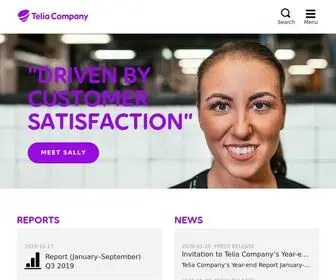 Teliacompany.com(Telia Company) Screenshot