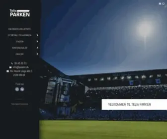 Teliaparken.dk(Parken) Screenshot