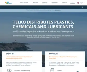 Telko.com(Distributor and Expert of Plastics and Chemicals) Screenshot