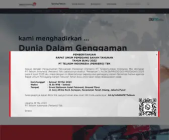 Telkom.co.id(Selalu ada inovasi untuk Indonesia) Screenshot