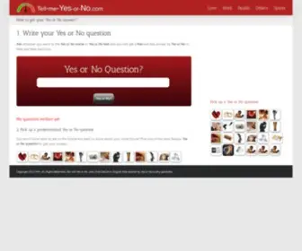 Tell-ME-Yes-OR-NO.com(Yes or no) Screenshot