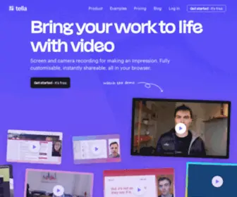 Tella.tv(The collaborative online video editor) Screenshot