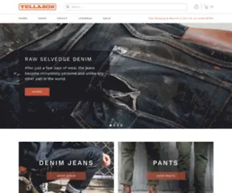 Tellason.com(Raw Selvedge Denim Jeans and Raw Denim) Screenshot