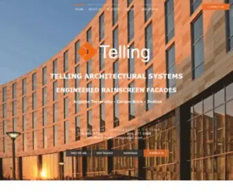 Tellingarchitectural.com(Telling Architecural Systems) Screenshot