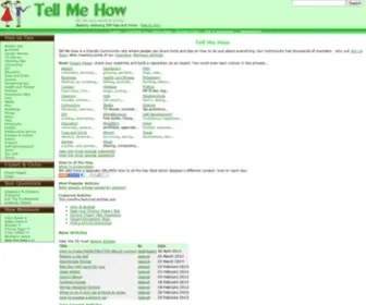 Tellmehowto.net(Tell Me How) Screenshot