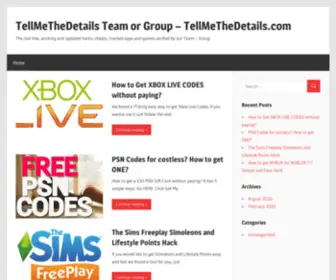 Tellmethedetails.com(The real free) Screenshot