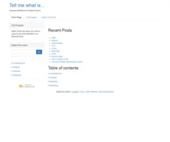 Tellmewhatis.com(Tell me what is) Screenshot