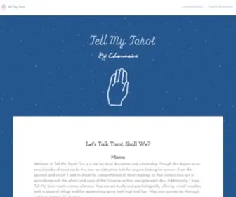 Tellmytarot.com(Tell My Tarot by Charmaine Frapp) Screenshot
