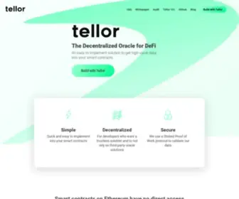 Tellor.io(A decentralized oracle network) Screenshot