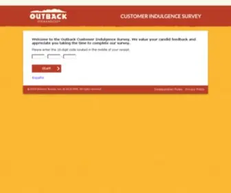 Telloutback.com(Outback Customer Indulgence Survey) Screenshot