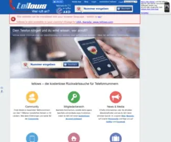 Tellows.net(Die Community für Telefonnummern und Telefonspam) Screenshot