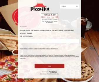 Tellpizzahut.com(CHAMPS) Screenshot