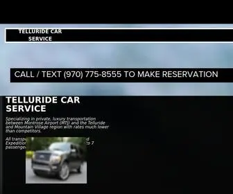 Telluridecs.com(Telluride Car Service) Screenshot