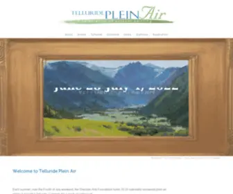 Telluridepleinair.com(Telluride Plein Air Festival) Screenshot