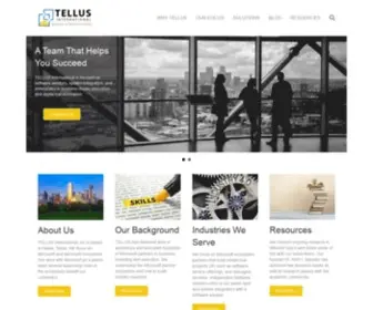 Tellusinternational.com(Software Business with Digital Transformation) Screenshot