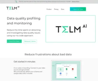 Telm.ai(Data Observability Platform) Screenshot