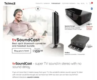Telme2.com(Innovative sound products) Screenshot