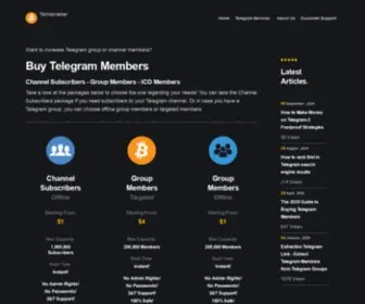 Telmemeber.com(Buy Telegram Members) Screenshot