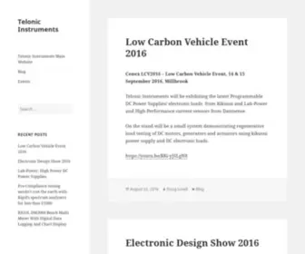 Telonicinstruments.co.uk(Telonic Instruments) Screenshot