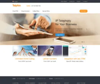 Telphin.com(International VoIP provider) Screenshot