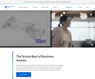 Telstrabestofbusinessawards.com(The Telstra Best of Business Awards) Screenshot