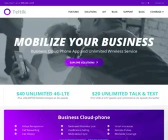 Teltik.com(Prepaid Unlimited Cell Phone Service) Screenshot
