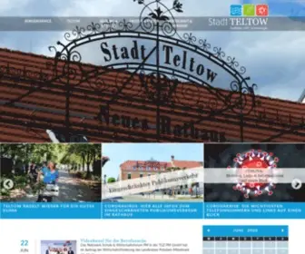 Teltow.de(Startseite der Stadt Teltow) Screenshot