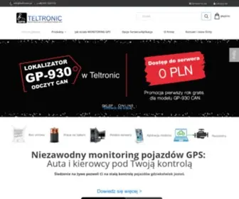 Teltronic.pl(Teltronic Profesjonalny system GPS Lokalizatory Monitoring Bez umowy i abonamentu) Screenshot