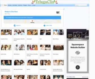 Teluguclix.com(Actress) Screenshot