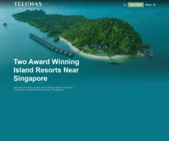 Telunasresorts.com(Private Islands Near Singapore) Screenshot