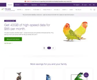 Telus.ca(High Speed Internet) Screenshot