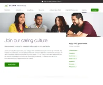 Telusinternational.com.ph(Learn what makes a TELUS International career great) Screenshot