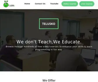 Telusko.com(Telusko) Screenshot