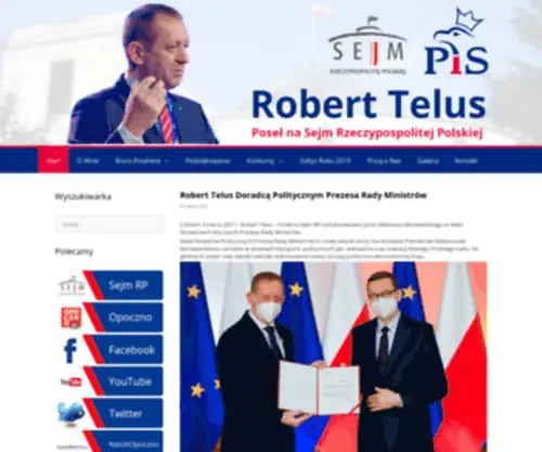 Telusrobert.pl(Biuro Poselskie Roberta Telusa) Screenshot