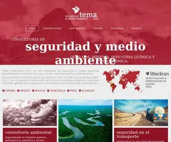 Tema.com.pe(Consultoria de seguridad y medio ambiente) Screenshot