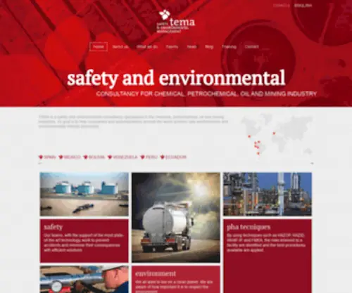 Tema.es(Consultora ambiental y de seguridad para industria química) Screenshot