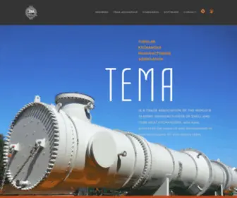 Tema.org(Tubular Exchanger Manufacturers Association) Screenshot