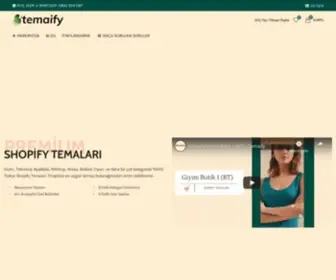 Temaify.com(Türkçe Shopify Temaları) Screenshot