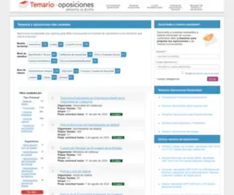 Temario-Oposiciones.com(Temarios de Oposiciones. Tu buscador de temarios de oposiciones y empleo público) Screenshot