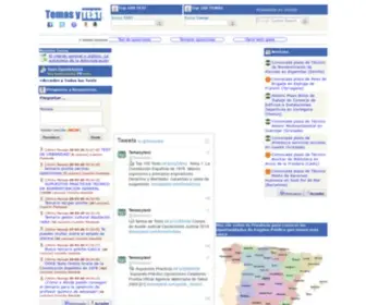 Temasytest.com(Oposiciones, Tests, Temas, Foros, Noticias) Screenshot