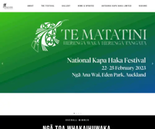 Tematatini.co.nz(Te Matatini Herenga Waka Herenga Tangata) Screenshot