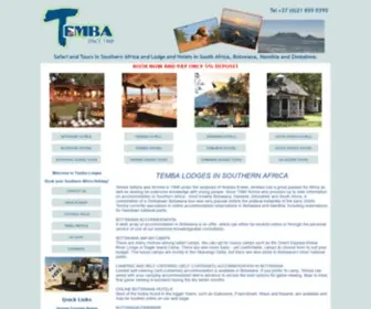 Tembalodges.co.uk(Temba lodges and accommodation) Screenshot