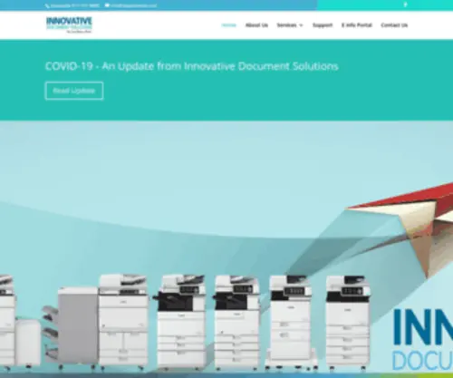 Temeculacopiers.com(Innovative Document Solutions) Screenshot