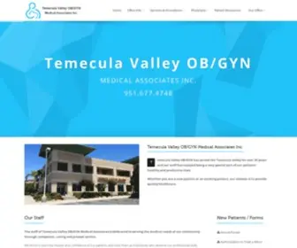 Temeculavalleyobgyn.com(Temecula Valley OBGYN) Screenshot